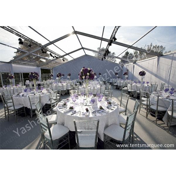 Outdoor Transparent PVC Cover Luxury Wedding Tents Wind Resistant