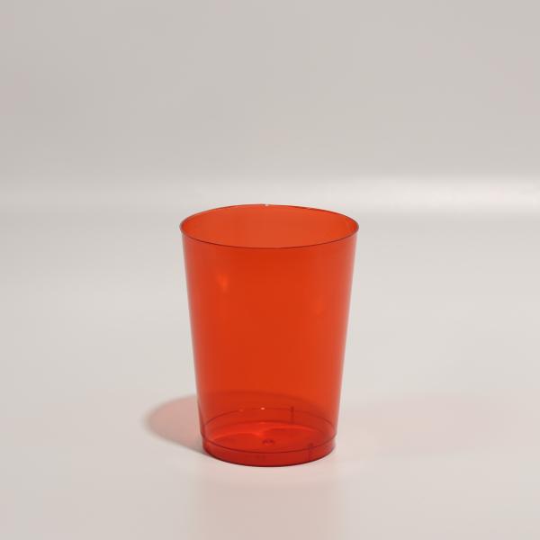 Taças de plástico descartáveis redondas com cor para suco