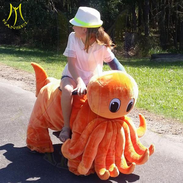 Hansel outdoor park unicorn motorized plush animal rocking horses for adults