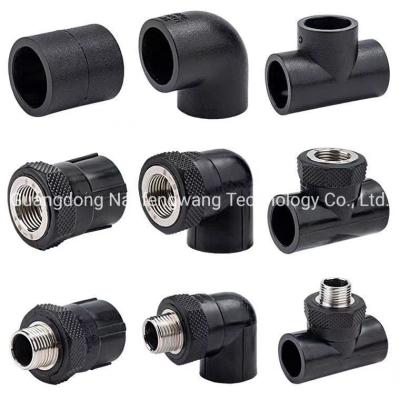 Sch40 HDPE Pipe Fittings For DN20-DN1600 Cutting Service Included