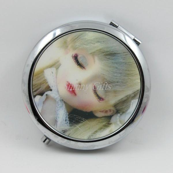 Shinny Gifts 3D Cartoon Girl Design Cosmetic Mirror Makeup Mirror