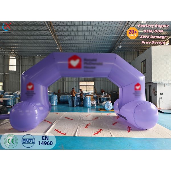 Heavy-Duty PVC Inflatable Arch Custom Printed Air Tight for Events Races & Promotions