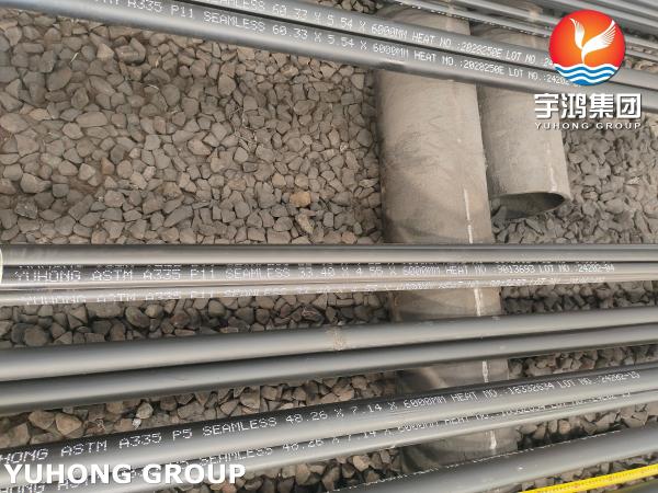 ASTM A335 P11 Alloy Steel Seamless Pipe For Overheater Economizer Length 6000mm WT 10.97mm