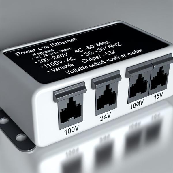 100-240V AC 50/60Hz POE Splitter 10/100Mbps 48V To 24V/12V/9V/5V for WIFI Router
