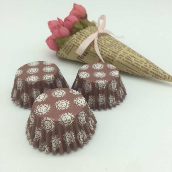 Chocolate Paper Cupcake Liners Brown Paper Muffin Cases Wrapper Baking Mould For Sweet Pastries