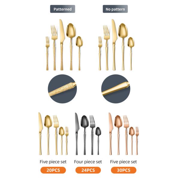 Нержавеющая сталь столовые приборы набор 20 штук маленький талия Модель молотка Нержавеющая сталь Западные столовые приборы подарочная коробка