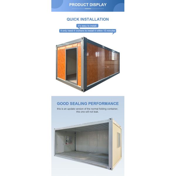 Z Type Folding Container Modular House 20ft Quick Install Temporary Workers Shelter