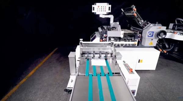Universal Stream Press Stack Delivery 500x475mm Size Conveyor Belts Pressing Rollers Deflate Air Unit