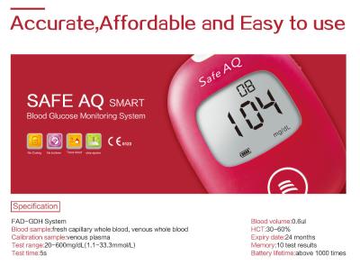 Diabetes Blood Sugar Testing Devices , No Buttons Blood Sugar Test Machine