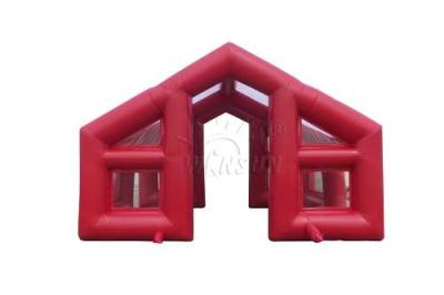 Red Color Inflatable Event Tent , Water Resistant Large Blow Up Tent