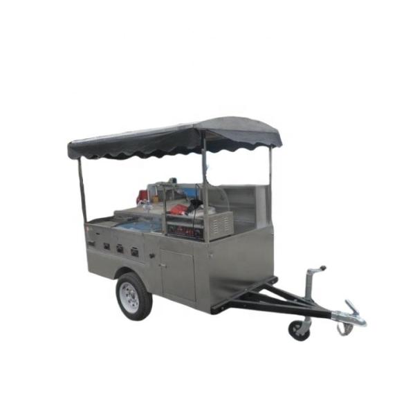 Long Service Life Mobile Food Cart Customized Equipments and Juice Trailer with Wheels
