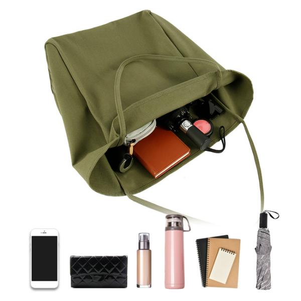 Емкость экологически дружелюбных хозяйственных сумок холста большая с высокой стойкостью