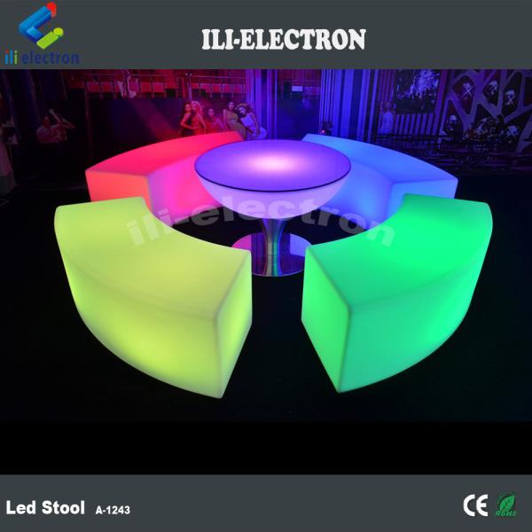 waterproof Color Changing Cube Chair with Rechargeable Lithium Battery