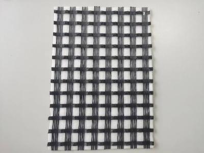 Geocomposite PET Geogrid Thermal Bonding Nonwoven Fabric By Glue Composite Geogrid Road Pavement Reinforcement