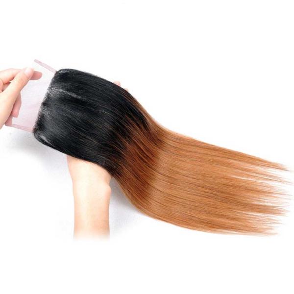 Силк низкопробный ранга 10А 4кс4 шнурка закрытия девственницы человеческих волос 2 цвет 100% тона