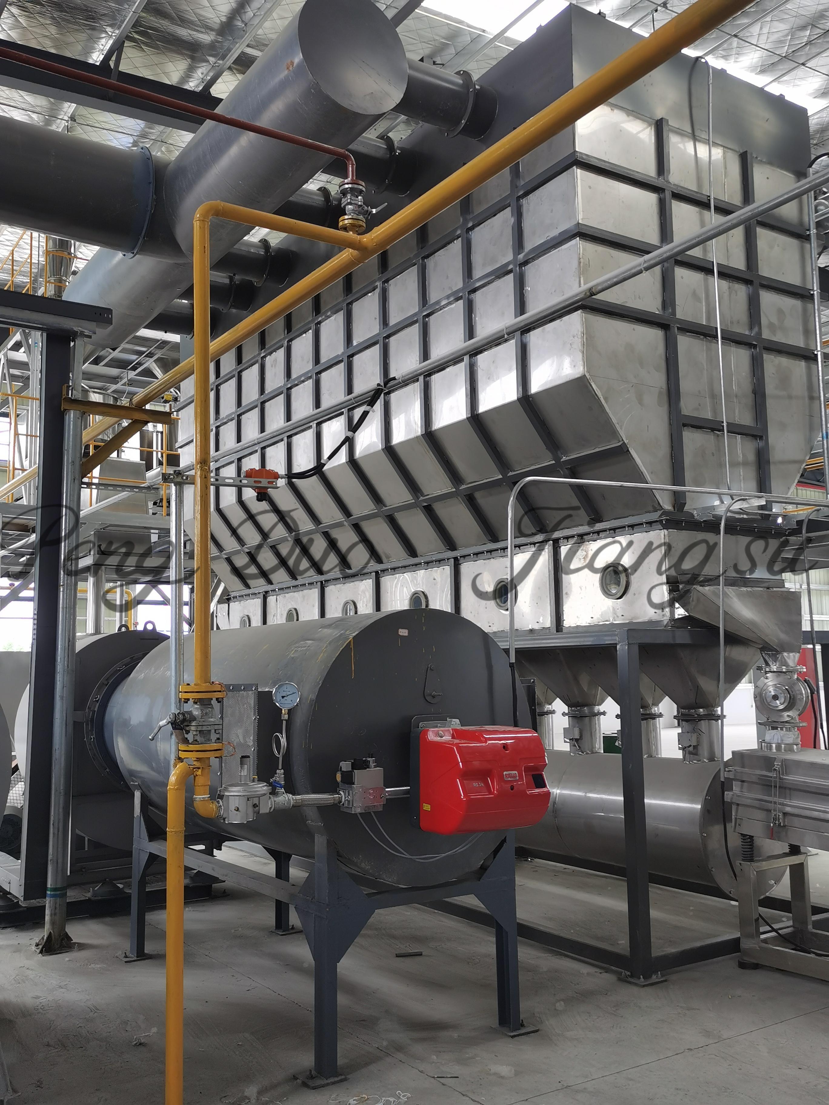 Industrial Horizontal Fluidized Bed Dryer For Food Grain Feed Powder Drying Processing