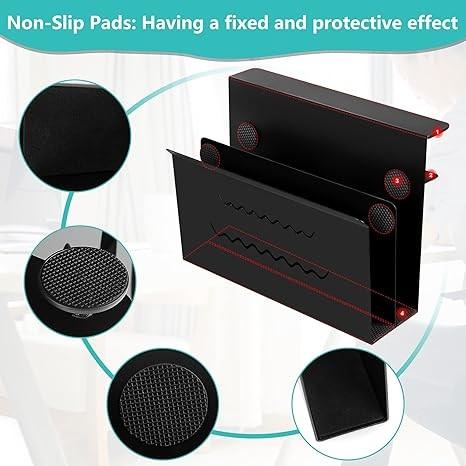 Convenient Laptop Holder for Desk Organizer No Drill Under Desk Drawer Clamp on Shelf