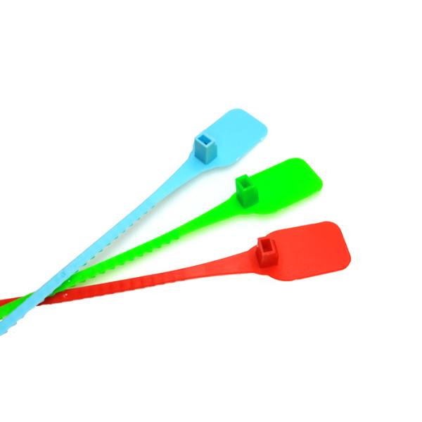 350*26*14.8 mm Pull Tight Plastic Security Seal with 280 N Tensile Strength and Laser Print