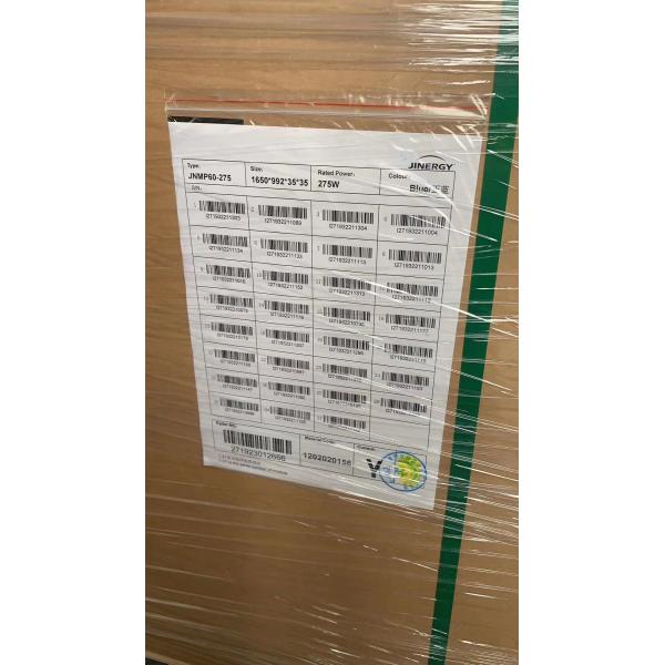 High Efficiency 275W Mono Solar Panels For Solar Light IP65 Aluminum Frame