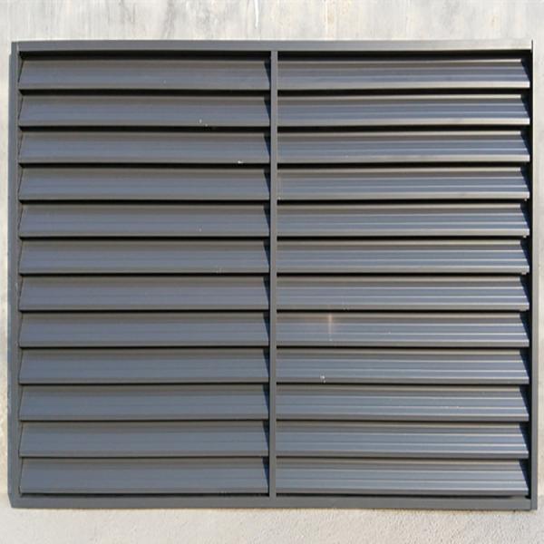 Hurricane Outdoor Metal Jalousie Exterior Aluminum Window with Built-in Shutters Security