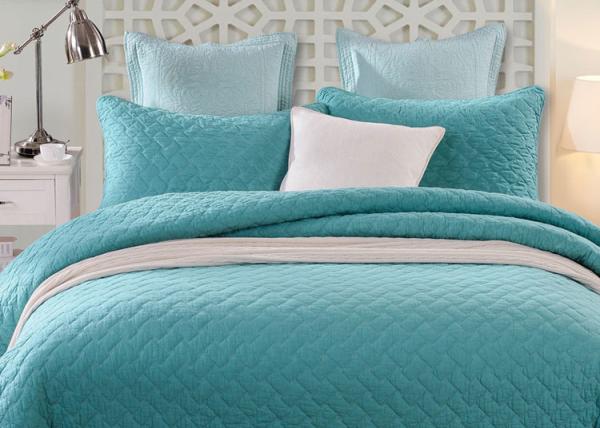 Home 3pcs Twin Size Bedding Sets  Geometric Pattern 100% Cotton Embroidered