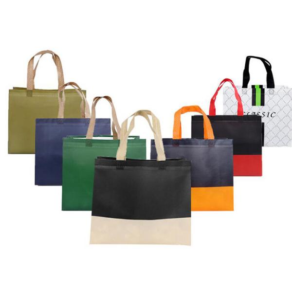 Environmentally friendly coated foldable non-woven handbags non-woven bags with customer logo