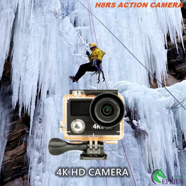 HD 1080P Dual Screen 4k Ultra Hd Sports Camera H8RS XDV With 170° Diagonal Viewing Angle