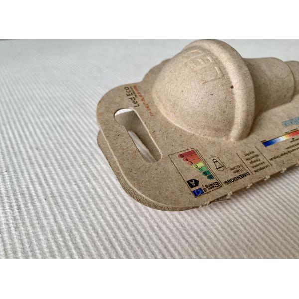 Printable Exterior Molded Pulp Molded Packaging Green