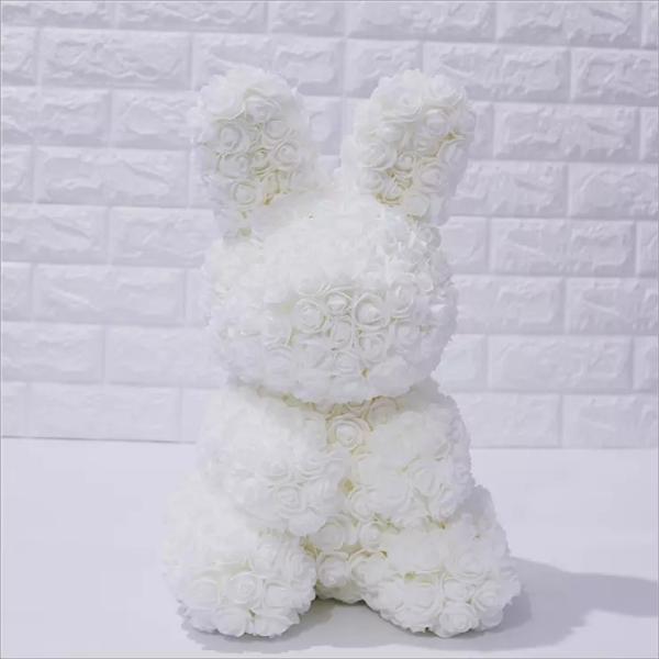 Wholesale Price 40cm height Foam Rose Bunny Girl Friend Rose Rabbit