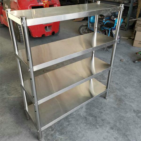 Rust Free Stainless Steel Storage Metal Shelves For Warehouse / Cold Room ISO9002