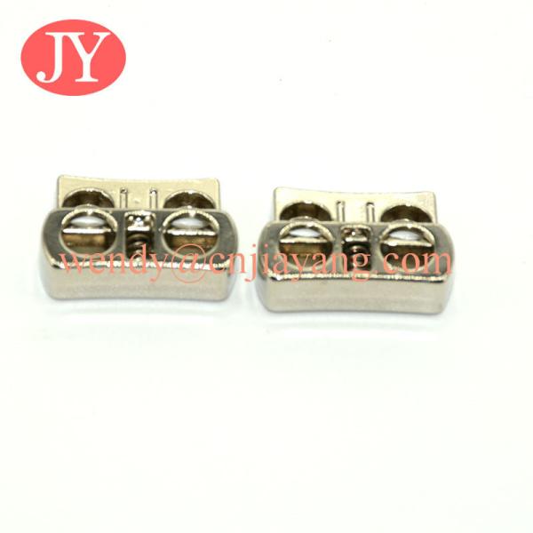 Jiayang high quality  one holes spring press metal stopper for coat