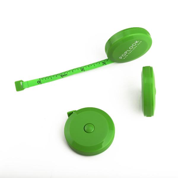 Bright Green Flexible Tape Measure Cute Mini 60 Inches For Body Measuring