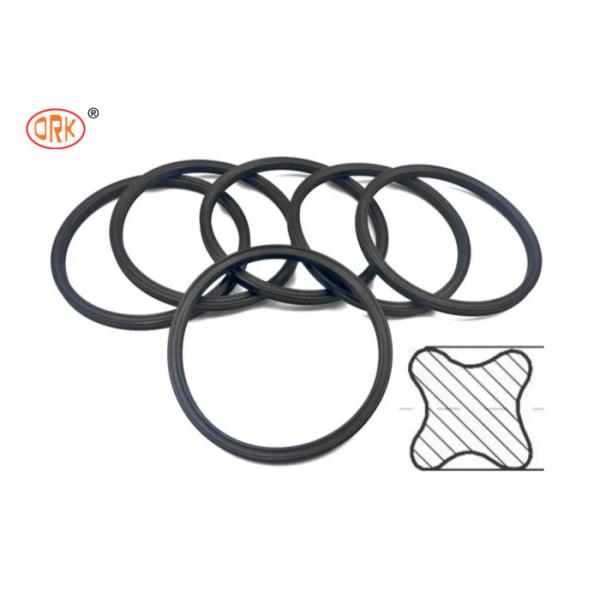 Черные масляные и газовые уплотнители Quad Ring FPM топливное сопротивление