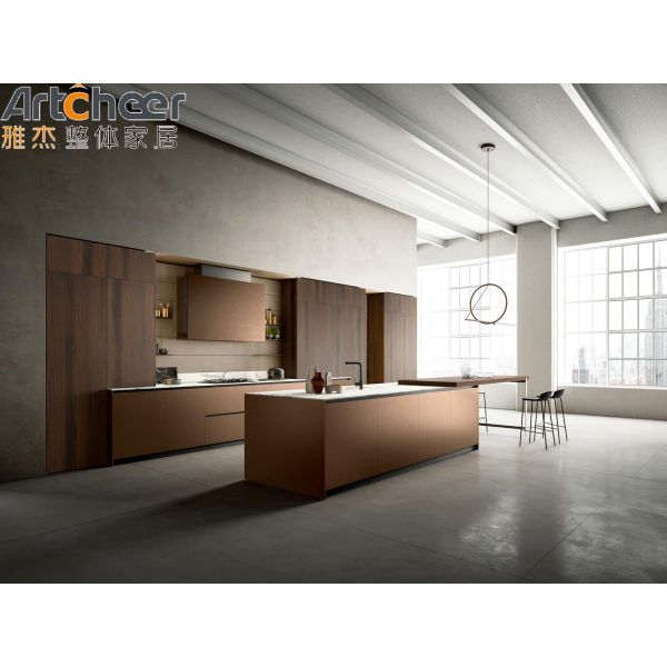 Modern Design Kitchen Cabinet with MDF Material and Matte Finish Base Cabinet