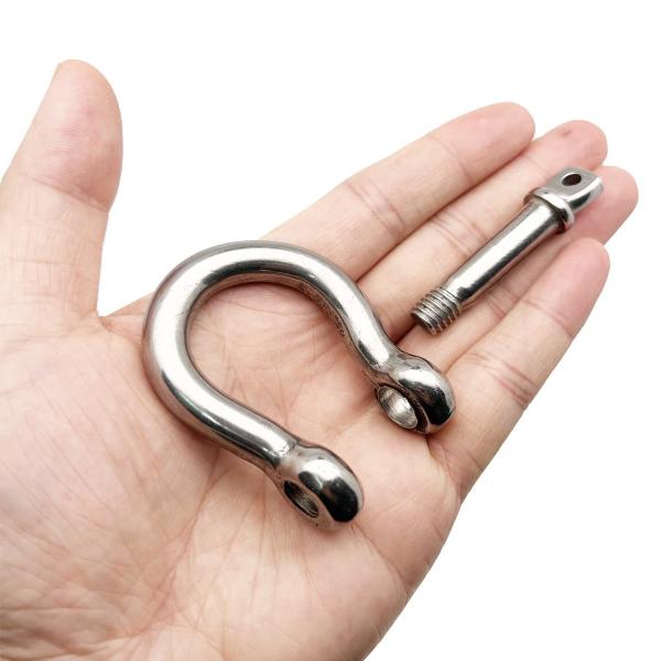 General Industry Stainless Steel Wire Rope Accessory Shackle Bow Dee Shape with Collar Pin