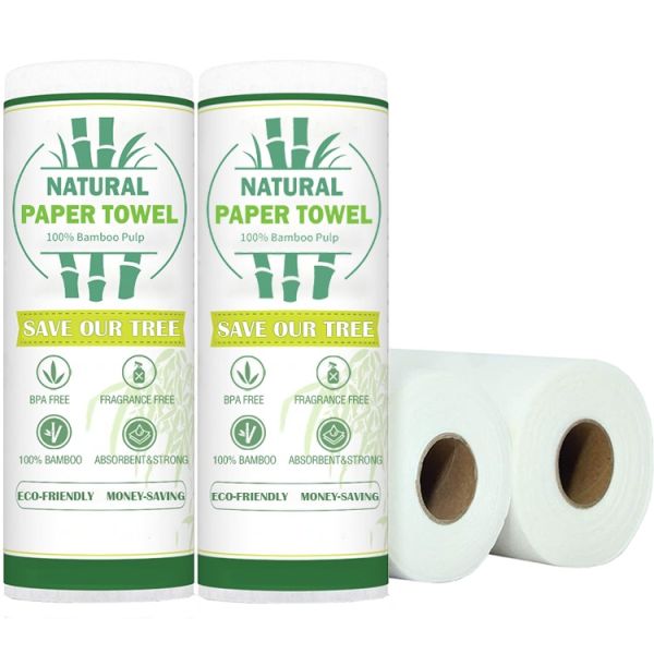 Wholesale Custom Printing Disposable Kitchen Paper Soft Oil Absorbing Double-layer Soft Kitchen Roll Paper
