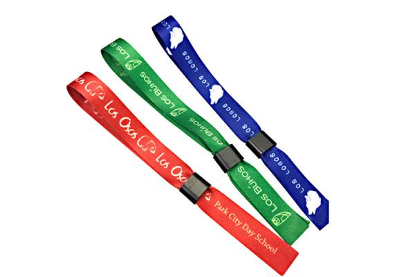 Fashion Design Woven Cloth Wristbands Security Sublimation Band Low Cadmium