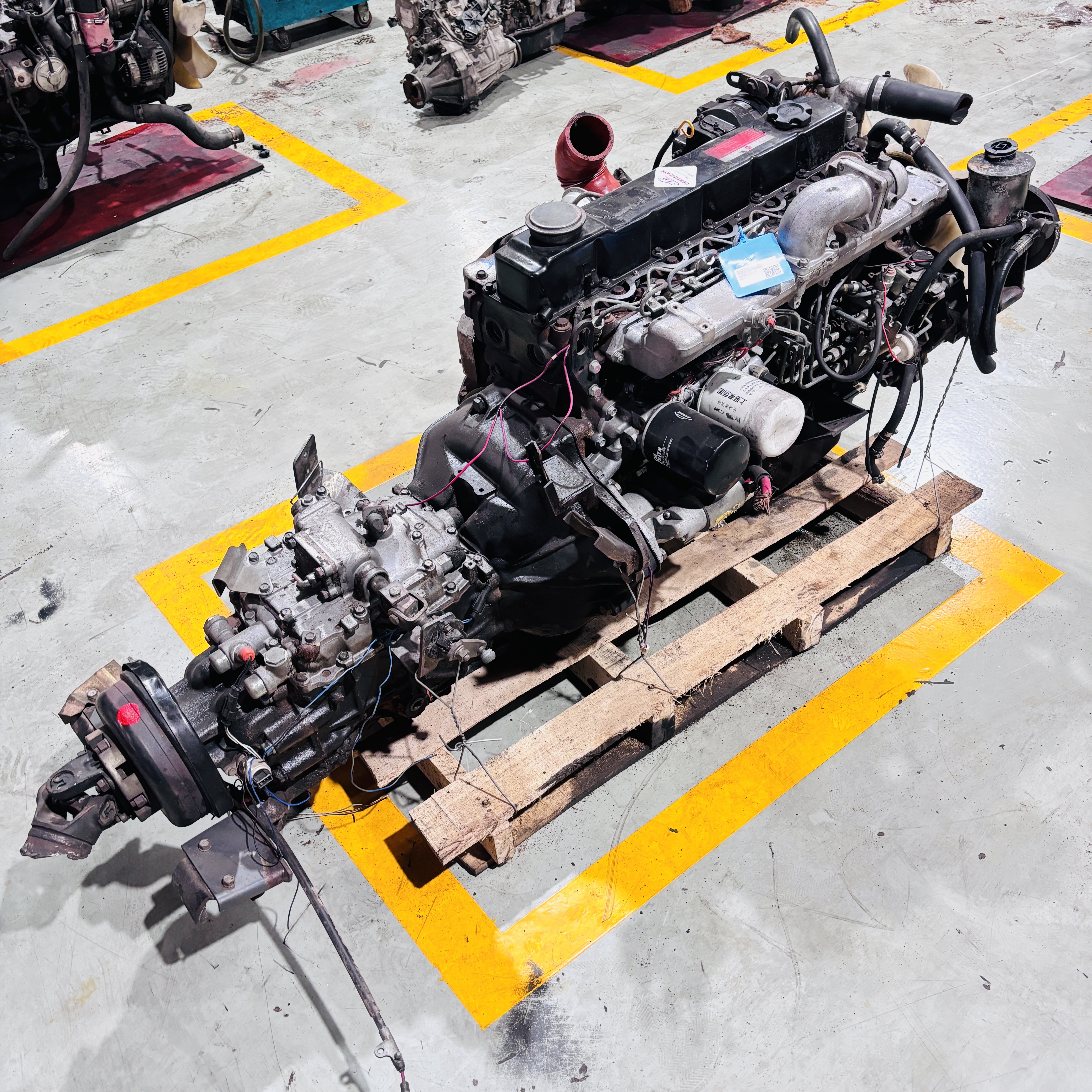 TD42Ti Complete Engine Assembly 160 HP 4.2L Displacement Turbo Intercooler Diesel Engine