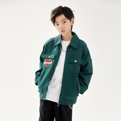 Jaquetas de beisebol verde antipilling cor sólida blusas masculinas