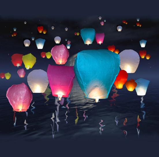 Large Sky Light, Sewing article, Fireproof lights；86*47cm*3cm;    95*55*37cm ; 120*65*38cm Oval, heart-shaped, cylind