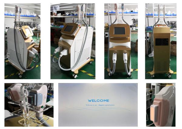 360 Magneto Optic IPL OPT Hair Removal Machine Two Handles Touch Screen