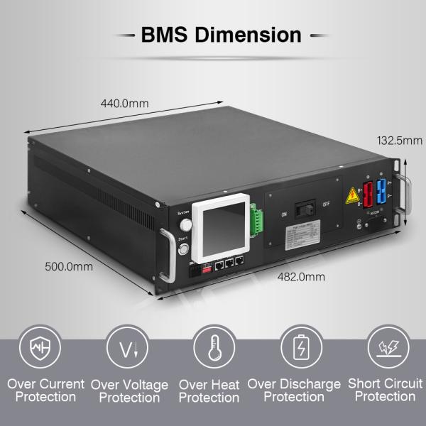 High-voltage BMS for Energy Storage Systems 96V-1500v 125A/160A/250A/400A/500A Optional HV BMS For lfp cell LTO NCM Cells