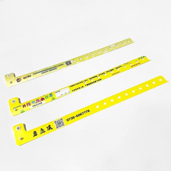 2025 Bracelet jetable en forme de L Bracelets personnalisés pour événements Hôtel