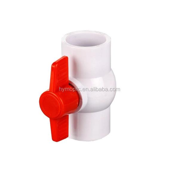 STANDARD Length PVC Octagonal Ball Valve with 1/2 Socket and ANSI Plastic Valves
