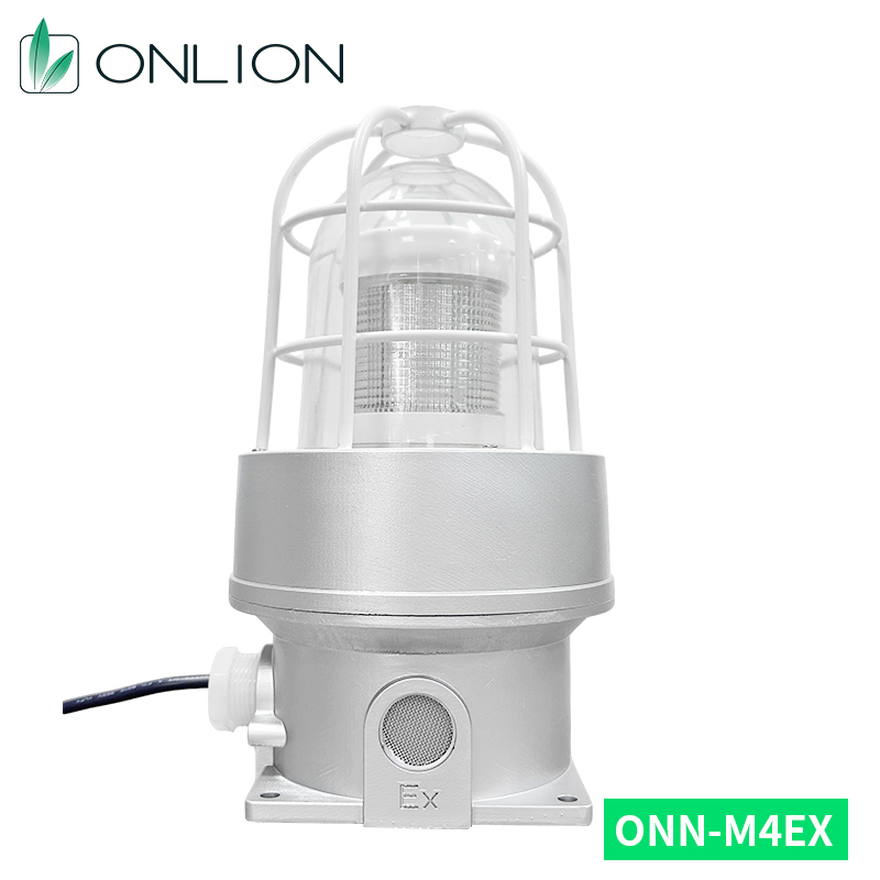 ONN-M4EX IP66 Explosion Proof LED Signal Tower Light Aluminum Alloy Industrial Signal Light With Buzzer