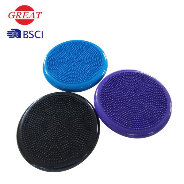 Blue Wobble Mat Ecofriendly PVC Material For Exercise Customized Logo