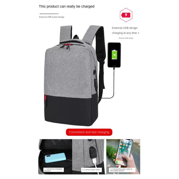 BSCI 3 In 1 Set Backpack Laptop Anti Theft Business Backpack With USB Charger Port