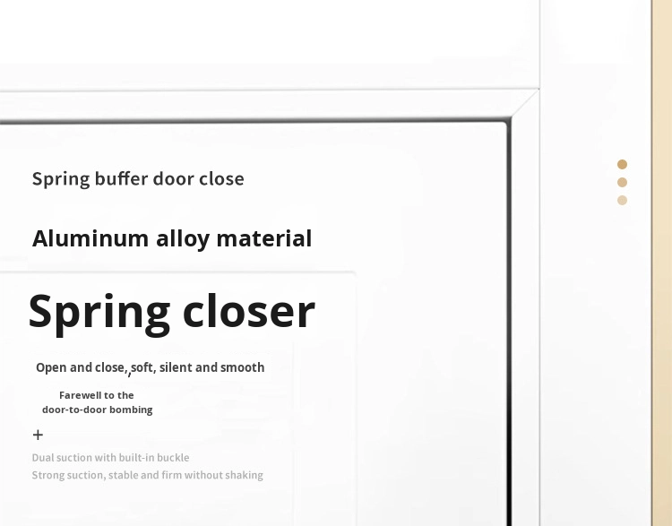 Silent Spring Automatic Door Closer Aluminum Alloy Wood Simple Design 180 Opening 50kg Capacity Household Hotel Use Normally