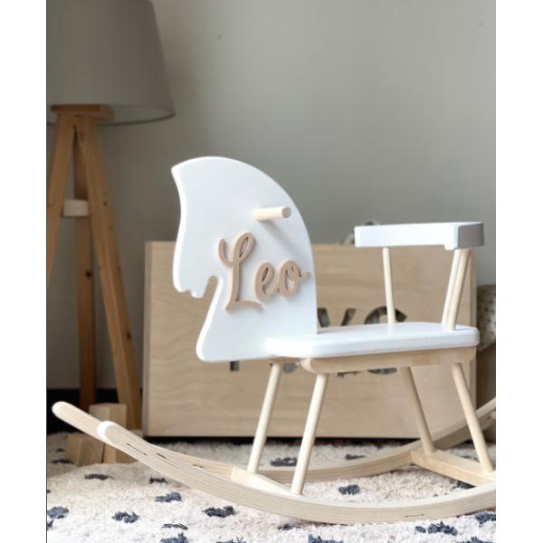 Home Office Personalised Wooden Rocking Horse Toy Wooden Horse Montessori Rocker Horse Swing