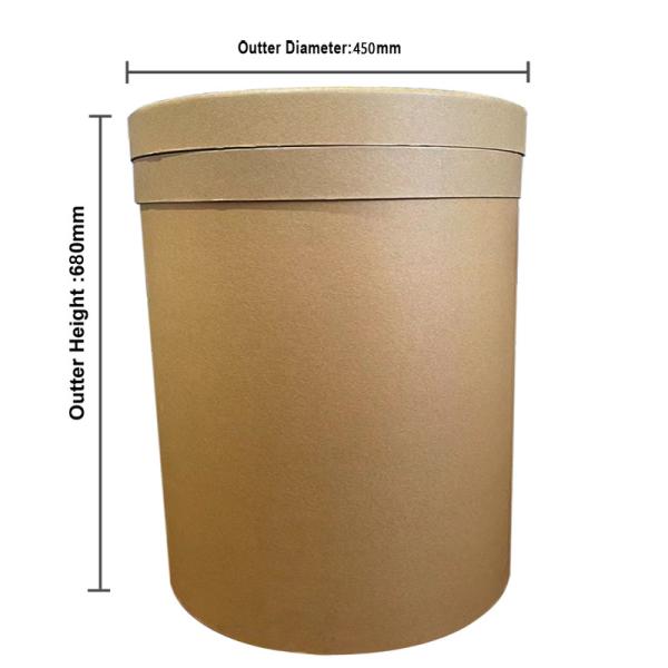 26Gal 98L Paper Fiber Drum  Wax Powder Eco Friendly Packaging Fiber Storage Drums